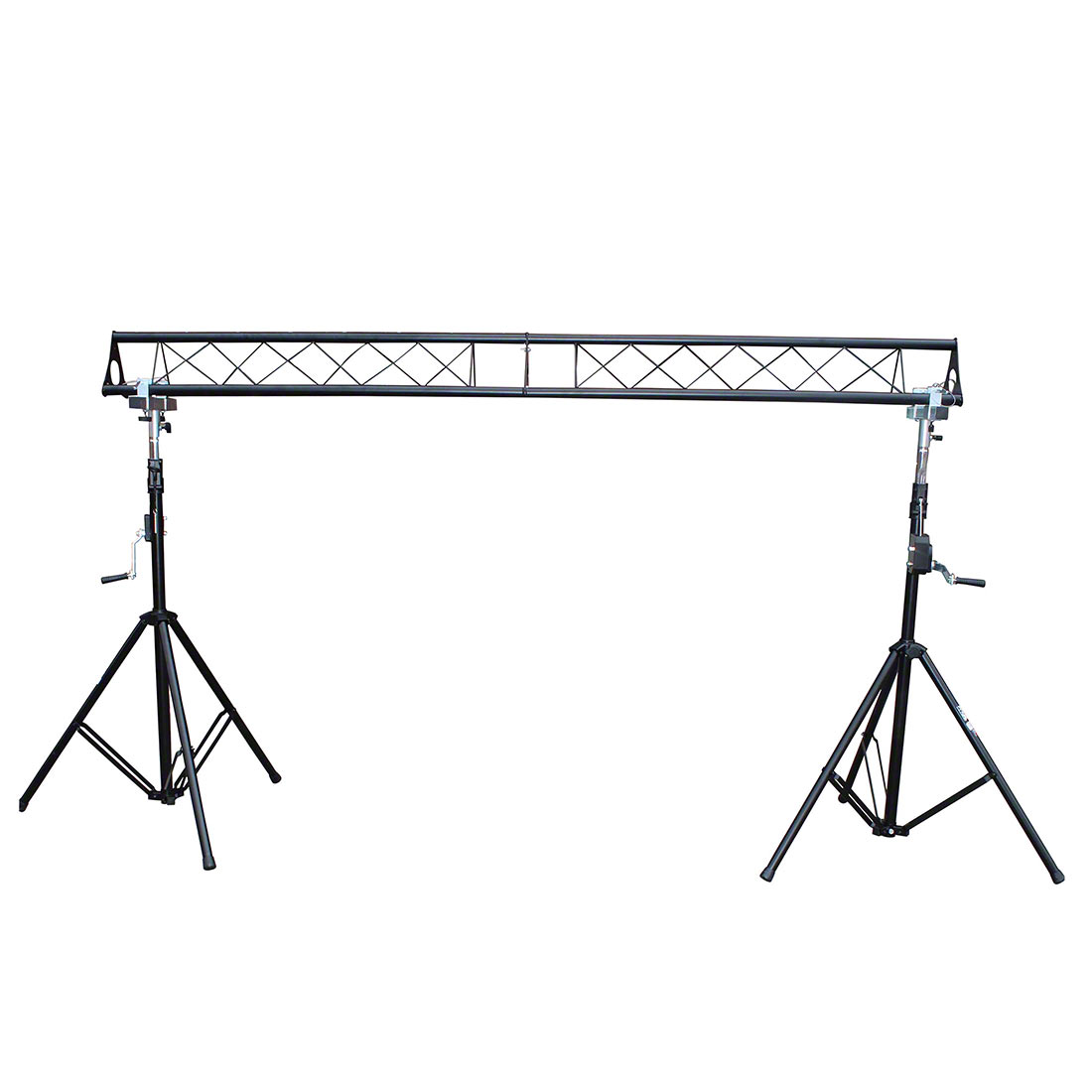 ProX T-LS35C Portable DJ Triangle Truss Lighting System w/ 10ft Crank  Height, 5ft/10ft/15ft Span